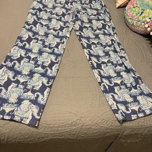 Lilly Pulitzer elephant print pants